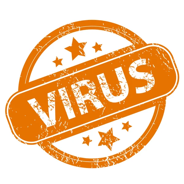 Virus-Grunge-Ikone — Stockvektor