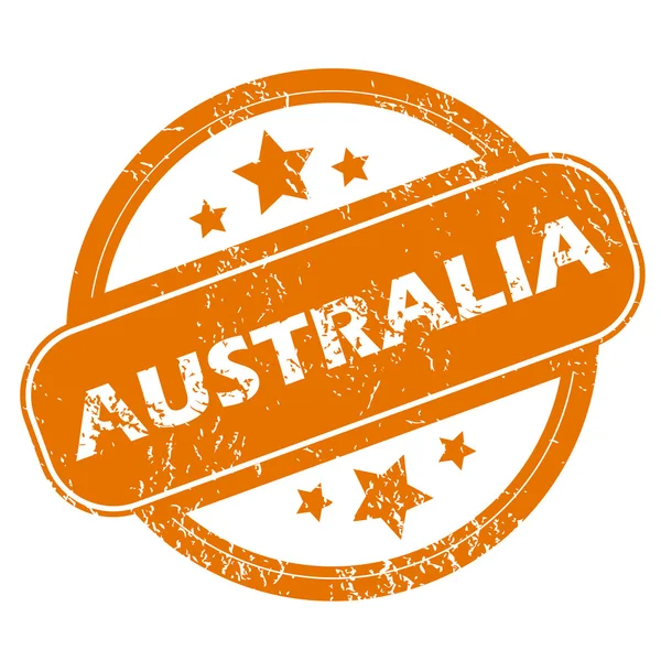 Australia icono grunge — Vector de stock