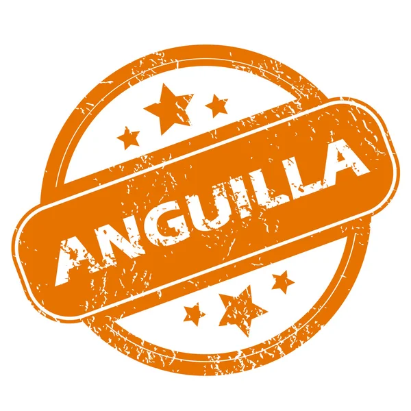 Icono de grunge de Anguila — Archivo Imágenes Vectoriales