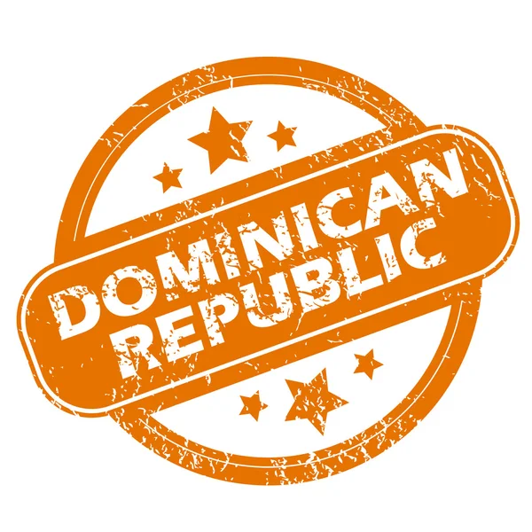 República Dominicana grunge icono — Archivo Imágenes Vectoriales