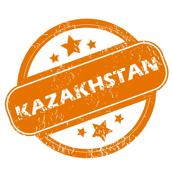 Kazakstan grunge ikonen — Stock vektor