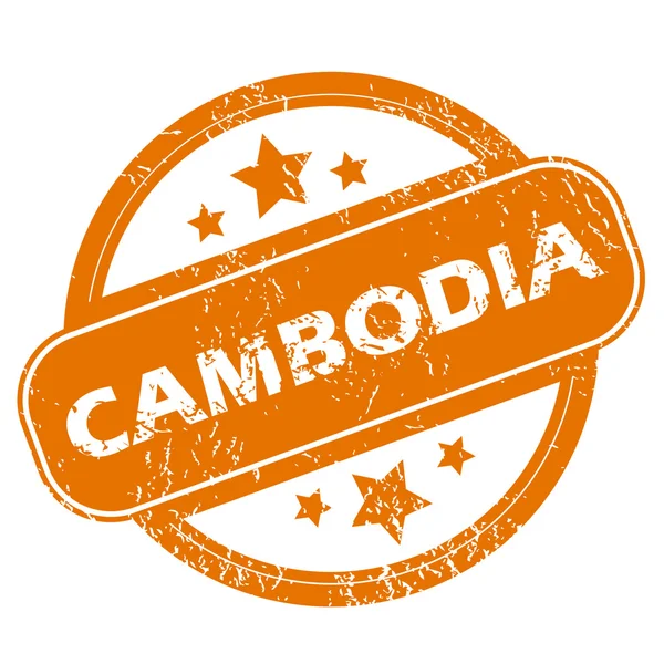 Cambodge icône grunge — Image vectorielle