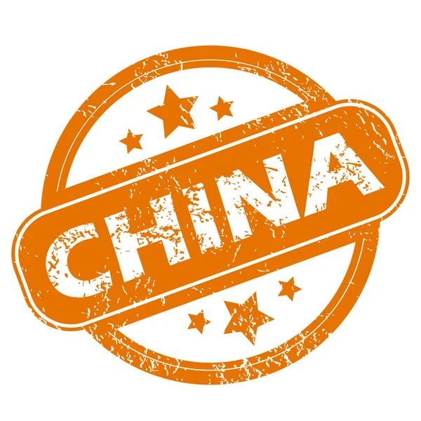 Пиктограмма гранжа Китая — стоковый вектор