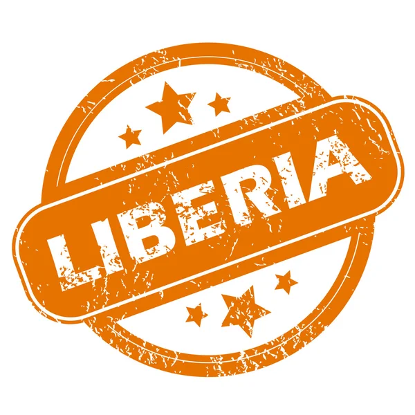 Liberia grunge icon — Stock Vector