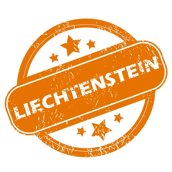 Ícone de liechtenstein grunge — Vetor de Stock