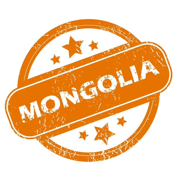 Mongolie icône grunge — Image vectorielle