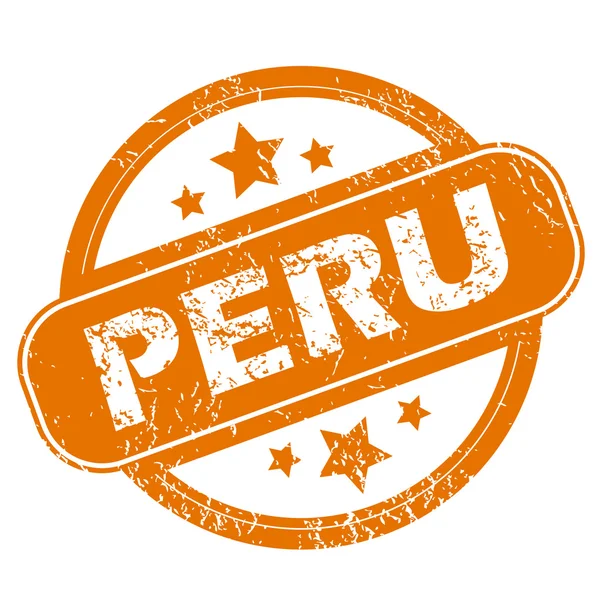 Peru grunge icon — Stock Vector