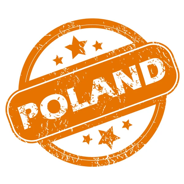 Poland grunge icon — Stock Vector