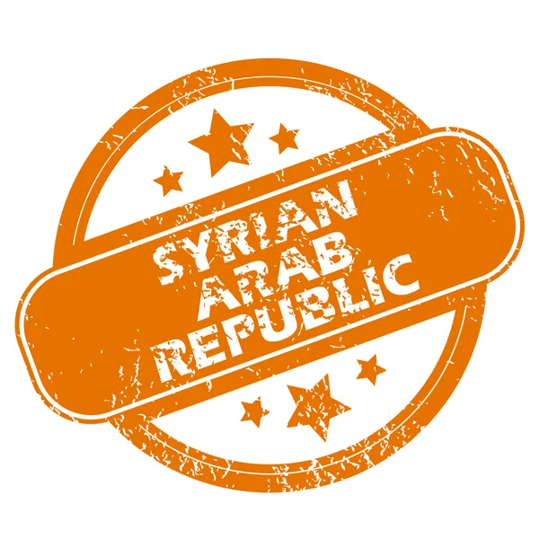 Syrian Arab Republic grunge icon — Stock Vector