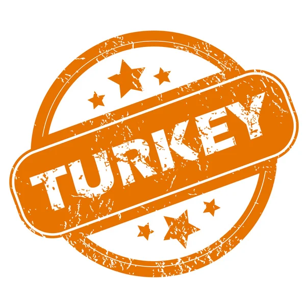 Turquía icono grunge — Vector de stock
