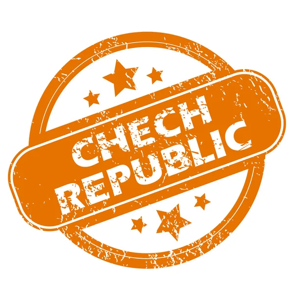 Chech Republic icono grunge — Archivo Imágenes Vectoriales