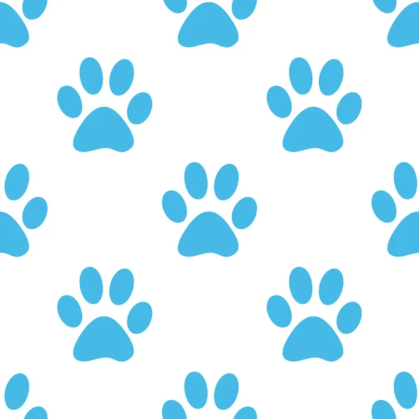 Paw seamless pattern — Stock Vector