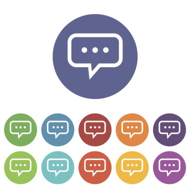 Talk düz simgesinin