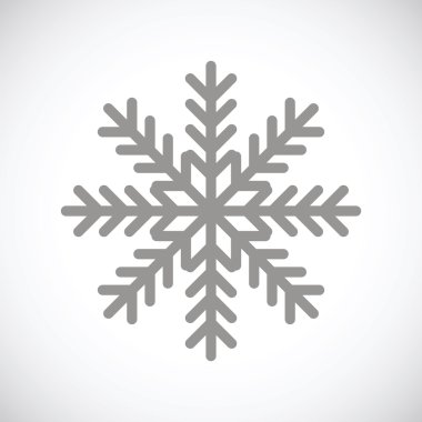 Kar tanesi siyah simgesi