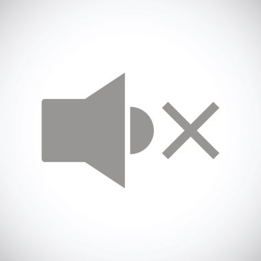 Hiçbir ses siyah simgesi