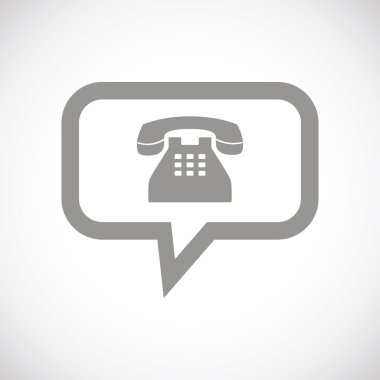 siyah bir telefon simgesi