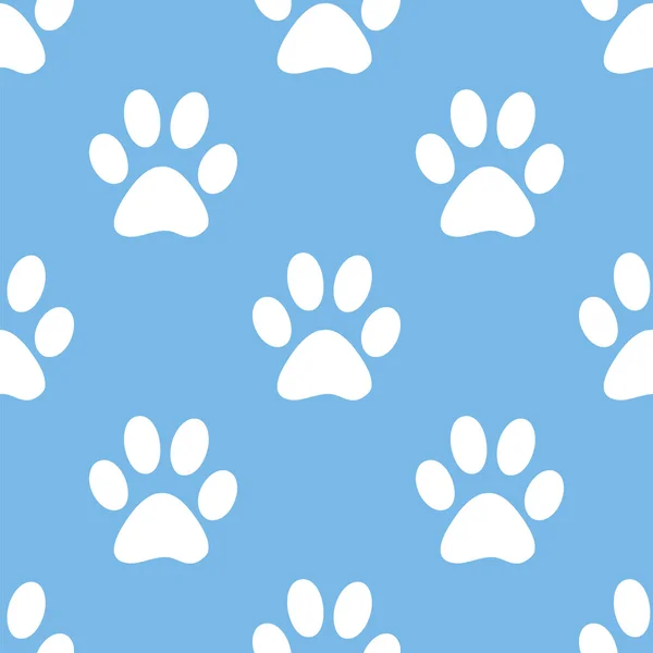 Paw seamless pattern — Stock Vector