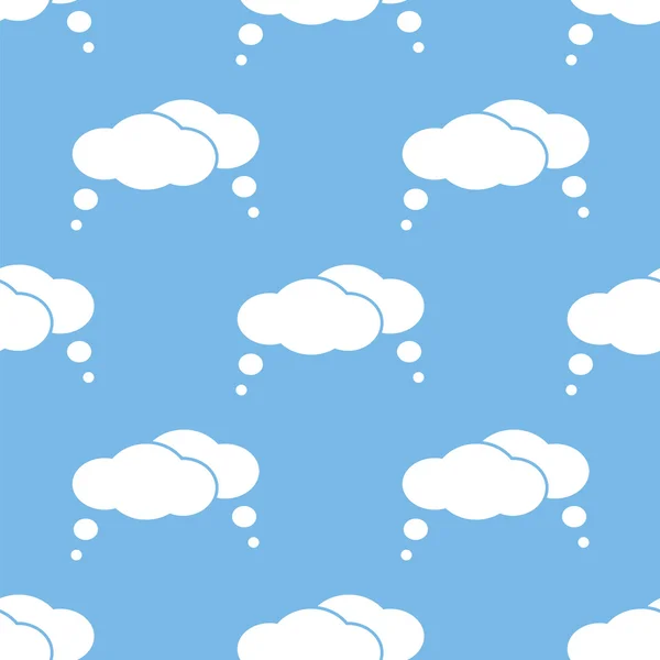 雲のシームレスなパターン — ストックベクタ