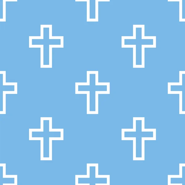 Protestant Cross seamless pattern — Stock Vector