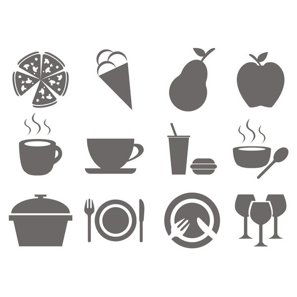 Food icons set