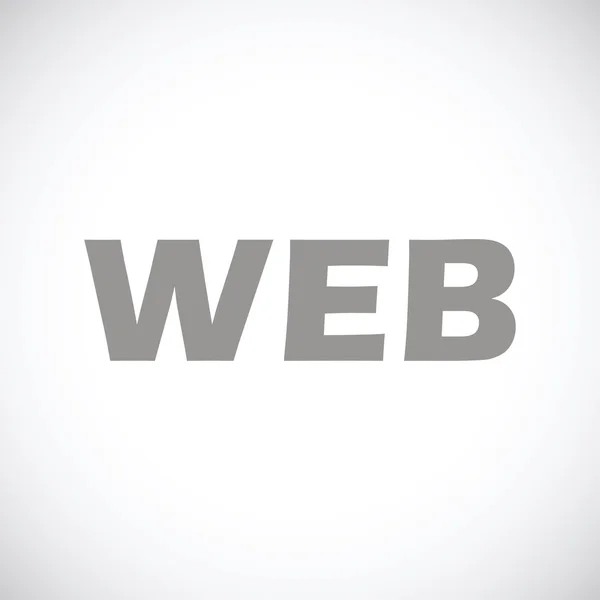 Web black icon — Stock Vector