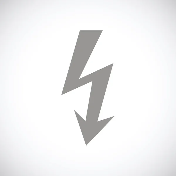 Lightning black icon — Stock Vector