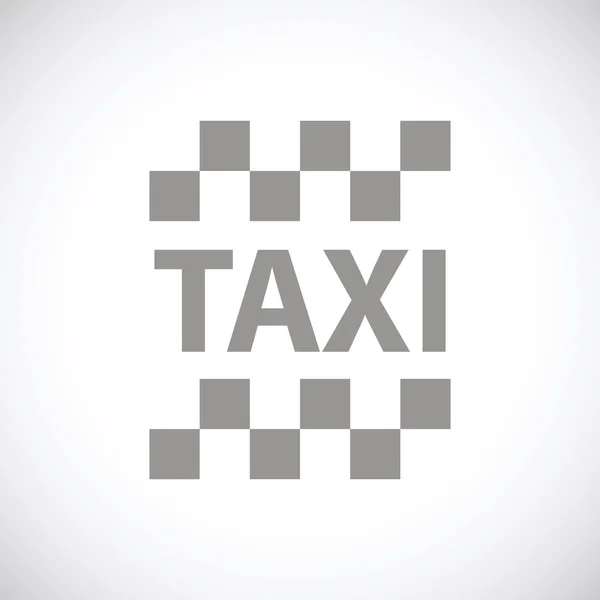 Taxi svart ikon — Stock vektor