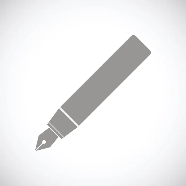 Pen zwart pictogram — Stockvector