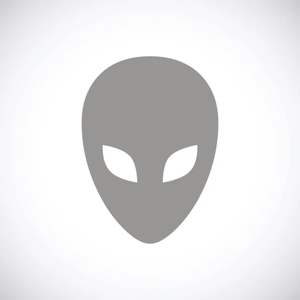Alien black icon — Stock Vector