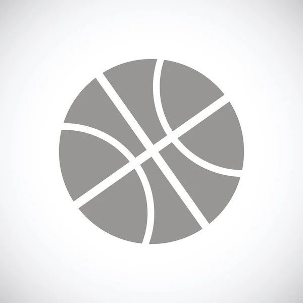 Schwarze Basketball-Ikone — Stockvektor