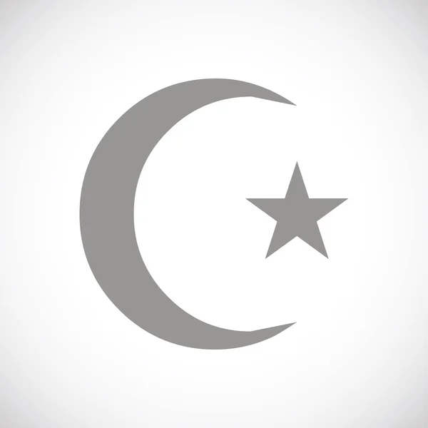 Islam black icon — Stock Vector