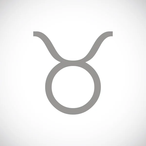 Taurus ícone preto — Vetor de Stock