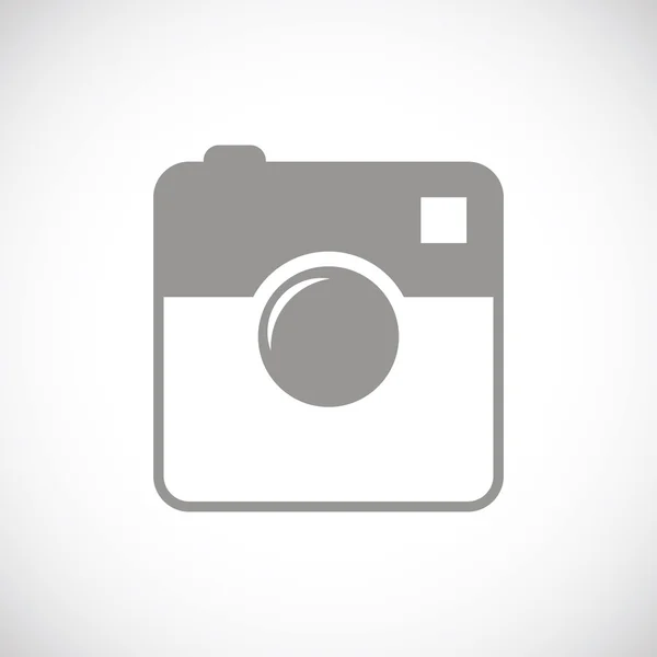 Fekete fényképezőgép ikon — Stock Vector