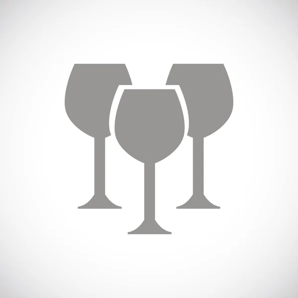 Icono negro de Stemware — Vector de stock