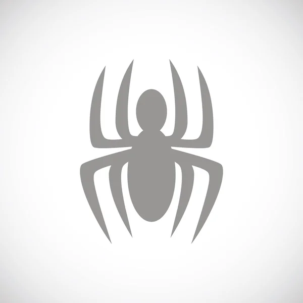 Spider icono negro — Archivo Imágenes Vectoriales