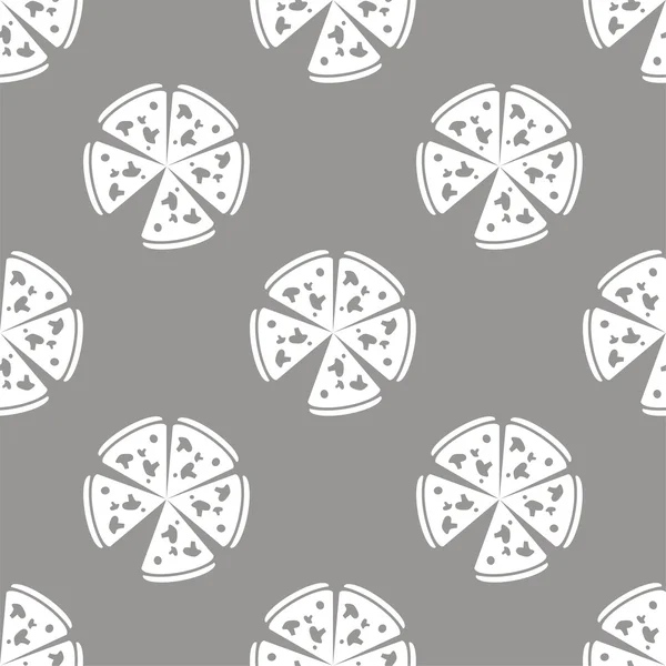 Pizza patron sans couture — Image vectorielle