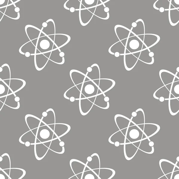 Atom seamless pattern — Stock Vector