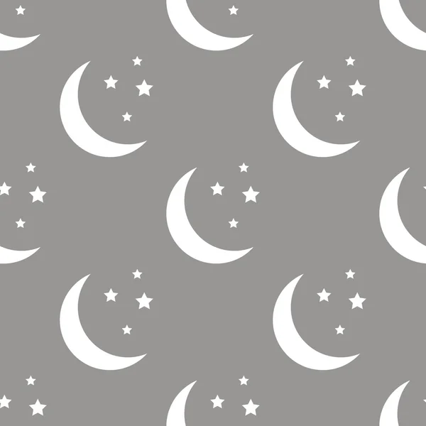 Moon seamless pattern — Stock Vector