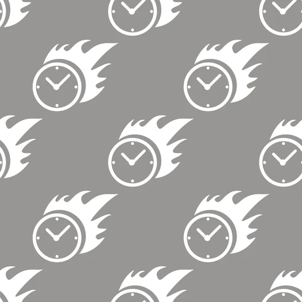 Hot clock seamless pattern — Stock Vector