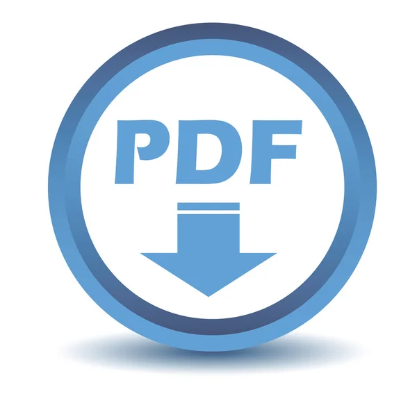 Ícone pdf azul — Vetor de Stock