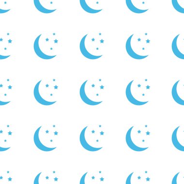 Benzersiz Moon seamless modeli