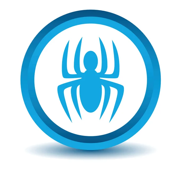 Icono de araña azul — Archivo Imágenes Vectoriales