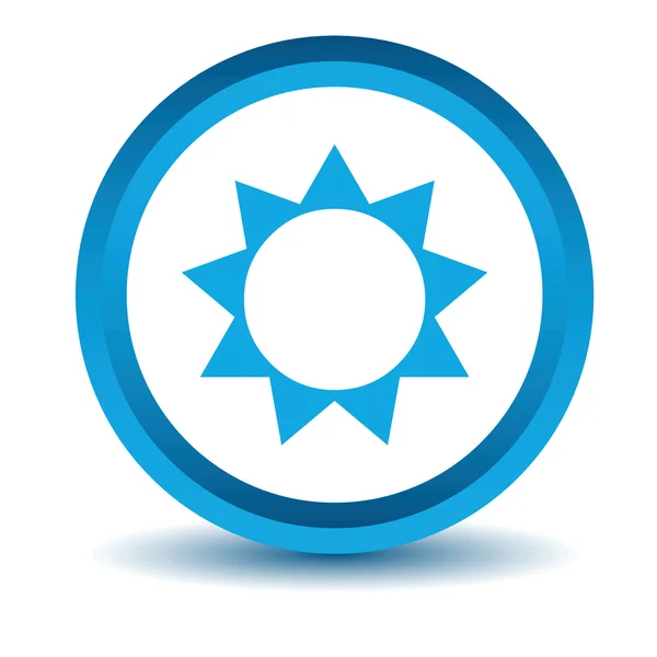 Blauwe zon pictogram — Stockvector