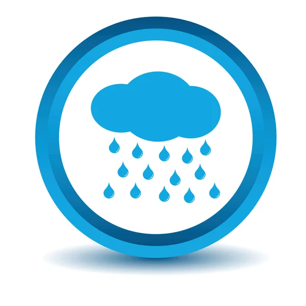 Icono de lluvia azul — Vector de stock