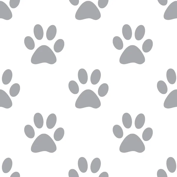 New Paw seamless pattern — Stock Vector