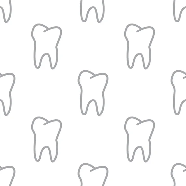 新しい歯のシームレス パターン — ストックベクタ