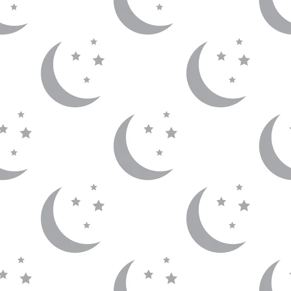 Nouvelle lune motif sans couture — Image vectorielle