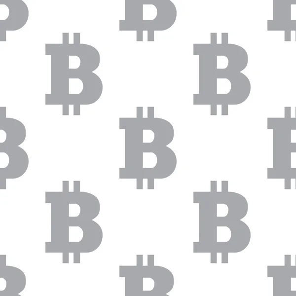 Nieuwe Bitcoin naadloze patroon — Stockvector