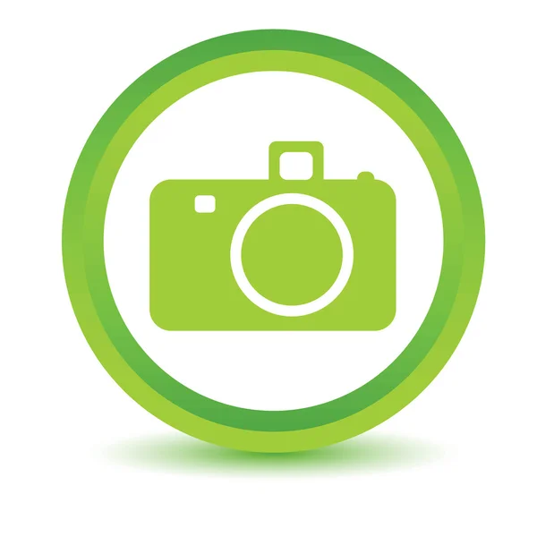Groene camera-icoontje — Stockvector