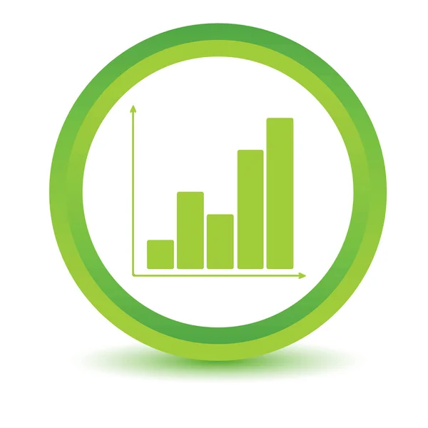 Green chart icon — Stock Vector